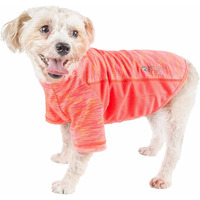 Pet Life Active 'Warf Speed' Heathered Ultra-Stretch Sporty Performance Dog T-Shirt(D0102H7L3HG.)