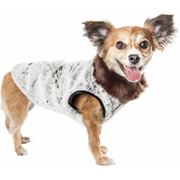 Pet Life Luxe 'Purrlage' Pelage Designer Fur Dog Coat Jacket(D0102H7LUL7.)