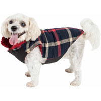 Pet Life 'Allegiance' Classical Plaided Insulated Dog Coat Jacket(D0102H70Z5V.)