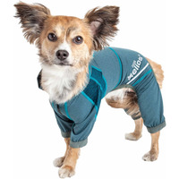 Dog Helios 'Namastail' Lightweight 4-Way Stretch Breathable Full Bodied Performance Yoga Dog Hoodie Tracksuit(D0102H70HHA.)