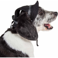Pet Life 'sea Spot Sun' Uv Protectant Adjustable Fashion Mesh Brimmed Dog Hat Cap(D0102H70Z0A.)