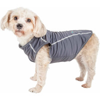 Pet Life Active 'Racerbark' 4-Way Stretch Performance Active Dog Tank Top T-Shirt(D0102H7LFGW.)