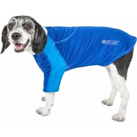 Pet Life Active 'Chewitt Wagassy' 4-Way Stretch Performance Long Sleeve Dog T-Shirt(D0102H70Z4U.)