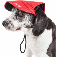 Pet Life 'Cap-Tivating' Uv Protectant Adjustable Fashion Dog Hat Cap(D0102H70ZIU.)