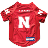 Nebraska Cornhuskers Pet Jersey Stretch Size XS