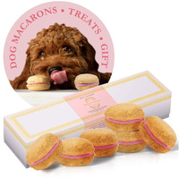 Dog Macarons - count of 6 (Dog Treats  Dog gifts)(D0102HIRLDV)