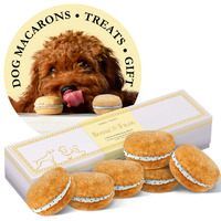 Dog Macarons - count of 6 (Dog Treats  Dog gifts)(D0102HIRL3g)