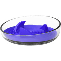 Pet Life  'Cirlicue' Shark Fin Shaped Modern Slow Feeding Pet Bowl(D0102HAXIZV.)