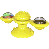 Pet Life  'Windmill' Rotating Suction Cup Spinning Cat Toy(D0102HAXICY.)