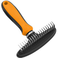 Pet Life  Flex Series Undercoat Dematter Grooming Pet Rake(D0102HAX2GW.)