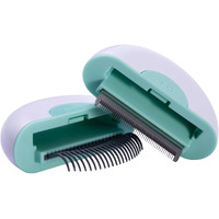 Pet Life  'LYNX' 2-in-1 Travel Connecting Grooming Pet Comb and Deshedder(D0102HAX2XU.)
