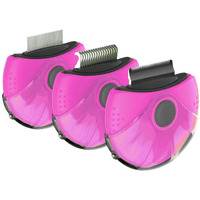 Pet Life  'Axler' Triple Rotating Rake Deshedder and Dematting Grooming Pet Comb(D0102HAX2AY.)