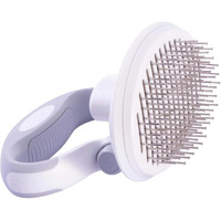 Pet Life  'Gyrater' Travel Self-Cleaning Swivel Grooming Pet Pin Brush(D0102HAX2MA.)