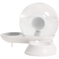 Pet Life  'Auto-Myst' Snail Shaped 2-in-1 Automated Gravity Pet Filtered Water Dispenser and Food Bowl(D0102HAXINW.)