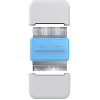 Pet Life  'Zipocket' 2-in-1 Underake and Stainless Steel Travel Grooming Pet Comb(D0102HAX2EY.)