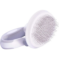 Pet Life  'Gyrater' Travel Self-Cleaning Swivel Grooming Slicker Pet Brush(D0102HAX2MV.)