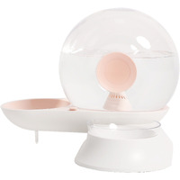 Pet Life  'Auto-Myst' Snail Shaped 2-in-1 Automated Gravity Pet Filtered Water Dispenser and Food Bowl(D0102HAXI47.)