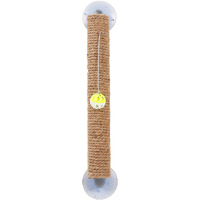 Pet Life  'stick N' Claw' Sisal Rope and Toy Suction Cup Stick Shaped Cat Scratcher(D0102HAX21A.)