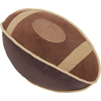 Pet Life  'Pugskin' Durable Oxford Nylon and Mesh Plush Squeaky Football Dog Toy(D0102HAXII7.)