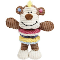 Pet Life  'Hugga-Bear' Plush Squeaking and Rubber Teething Newborn Puppy Dog Toy(D0102HAXIPU.)