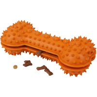 Pet Life  'Denta-Bone' TPR Treat Dispensing and Dental Cleaning Durable Dog Toy(D0102HAXIHU.)