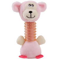 Pet Life  Totty-Chew' Plush and Rubber Squeaking Newborn Teething Cat and Dog Toy(D0102HAXILG.)