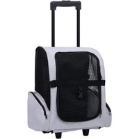 vidaXL Foldable Multipurpose Pet Trolley Gray