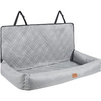 VEVOR Dog Booster Car Seat Pet Car Seat for Medium Large Dog up to 100 lbs Gray
