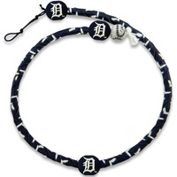 Detroit Tigers Necklace Frozen Rope Team Color Baseball CO