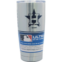 Houston Astros Travel Tumbler 20oz Ultra Silver