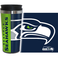 Seattle Seahawks Travel Mug - 14 oz Full Wrap - Hype Style
