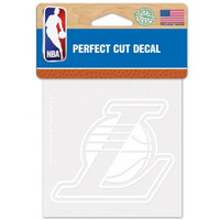 Los Angeles Lakers Decal 4x4 Perfect Cut White