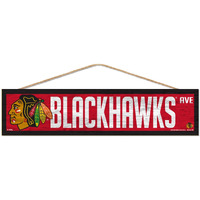 Chicago Blackhawks Sign 4x17 Wood Avenue Design - Special Order