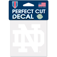 Notre Dame Fighting Irish Decal 4x4 Perfect Cut White - Special Order