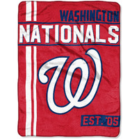 Washington Nationals Blanket 46x60 Micro Raschel Walk Off Design Rolled - Special Order