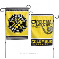 Columbus Crew Flag 12x18 Garden Style 2 Sided - Special Order