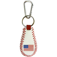 American Flag Keychain Classic Baseball CO