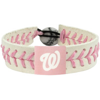 Washington Nationals Bracelet Baseball Pink Alternate CO