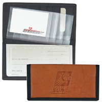 Phoenix Suns Checkbook Cover Leather/Nylon Embossed CO