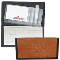 Philadelphia 76ers Checkbook Cover Leather/Nylon Embossed CO