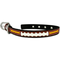 Washington Redskins Pet Collar Leather Classic Football Size Small CO