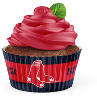 Boston Red Sox Baking Cups Large 50 Pack