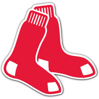Boston Red Sox Magnet Car Style 12 Inch Socks Logo CO