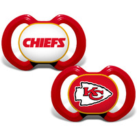 Kansas City Chiefs Pacifier 2 Pack Alternate