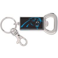 Carolina Panthers Key Ring Bottle Opener Rectangle Special Order
