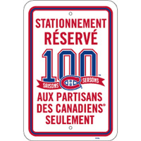 Montreal Canadiens Sign 12x18 Plastic CO