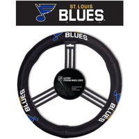 St. Louis Blues Steering Wheel Cover Leather CO