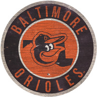 Baltimore Orioles Sign Wood 12 Inch Round State Design Special Order