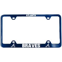 Altanta Braves License Plate Frame Laser Cut Blue