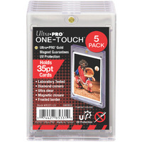 One Touch UV Card Holder Magnetic 35pt - 5 Count Pack